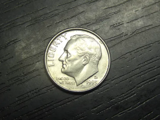 1 дайм 1993 D США Ціна