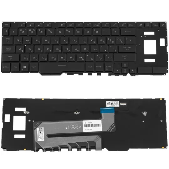 Клавіатура для ноутбука ASUS (GX551 series) rus, black, без фрейму, підсвічування клавіш Ціна