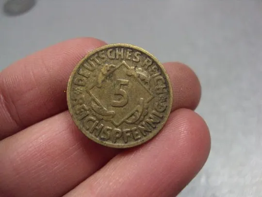 Купити монета германия 5 рейхспфеннигов 1925 d №7794