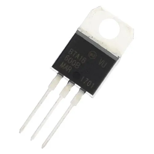 Чип BTA16-600B 10ШТ TO-220, Симистор триак 600В 16А 50мА Ціна