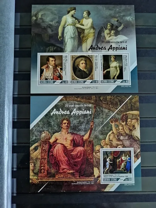 Cьерра Леоне-Итальянский Художник-Андреа Аппиани-2024.Чистый полный красивый комплект.MNH. З аукціону