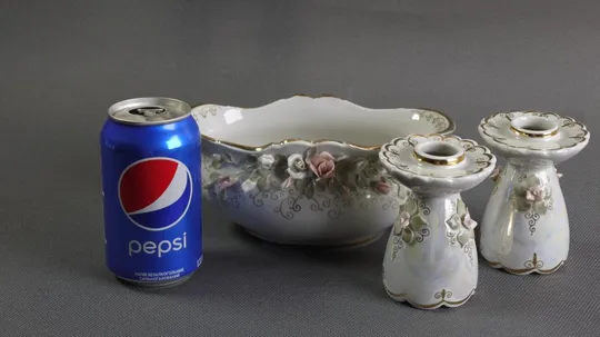 Набір свічники 2шт та овальна ваза стара радянська порцеляна Кисловодськ Вживане Характеристики