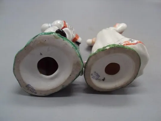 Фигура фарфор ЛФЗ морячок матросик юный гармонист Смелый и девушка плясунья под реставрацию №14191 Де купити