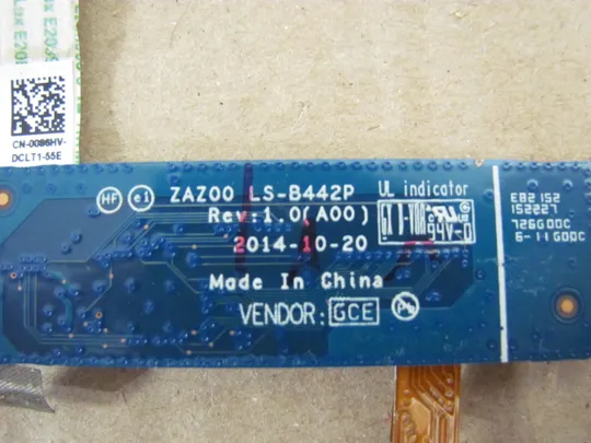 номер0245-29 Плата керування клавіатурою ZAZ00 LS-B442P 0086HV NBX0001NQ00 шлейф мікрофону 0M7KYC для Dell XPS 13   9300 9343 9350 9360 P54G  оригінал З аукціону