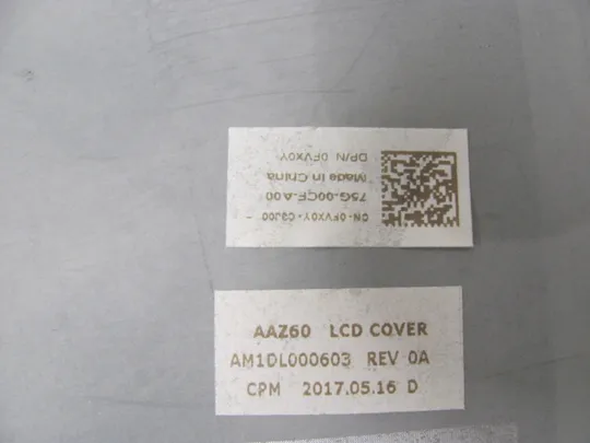 597-3 кришка матриці 0FVX0Y AM1DL000603 для Dell Latitude E7470 7470 оригінал Торговий майданчик