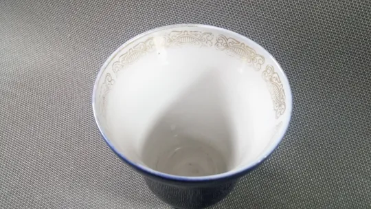 Чашка стакан Бронница советский фарфор кобальт позолота порцеляна Вживане Інтернет-аукціон