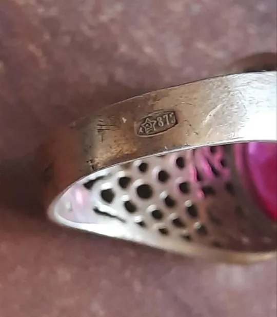 Кольцо серебро женское СССР звезда rs2523 Продаж