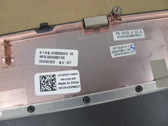 859-2 Кришка панель палмрест тачпад AP26K000A10 0DPWV7 для  Dell Precision 17 7730 7740 M7730 M7740 оригінал Інструкція