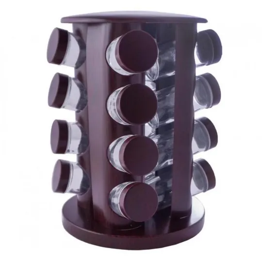 Набор для специй на подставке Empire EM-3170 17 предметов коричневый Ціна