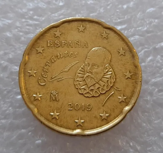 (2959) 20 євроцентів 2019 Іспанія (20 евроцентов 2019 Испания Сервантес) Ціна