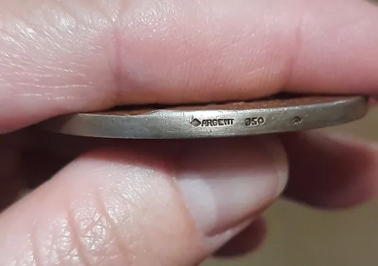 медаль 19 століття Університет Франції 1886 р. МЕДАЛЬ срібло рідкість Чудовий стан! Велика- Майже 50 грам! Характеристики