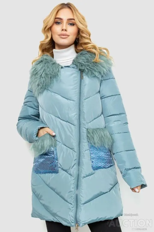 Куртка женская однотонная, цвет светло-оливковый, 235R5068 Ціна