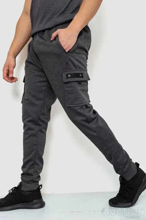 Спорт штаны мужские, цвет темно-серый, 244R41616 З аукціону