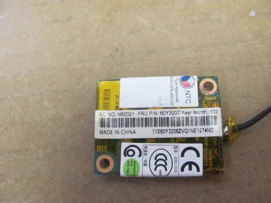 Купити номер1032-4 плата модем 60Y3207 з роз&#039;ємом LAN  50.4KE03.001 для LENOVO THINKPAD  T520 W520 Оригінал