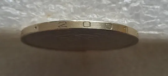 Купити (7490) 1 гривня 2001 1АД3 широкий кант реверса - пелюстки наближені до канту (1 гривна 2001 1АД3)