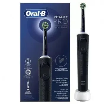 Электрическая зубная щетка Oral-B Vitality PRO ProteСt X Сlean Сross AСtion D103-413-3-BlaСk черная Ціна