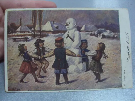 открытка веселых праздников краков №1473 Де купити