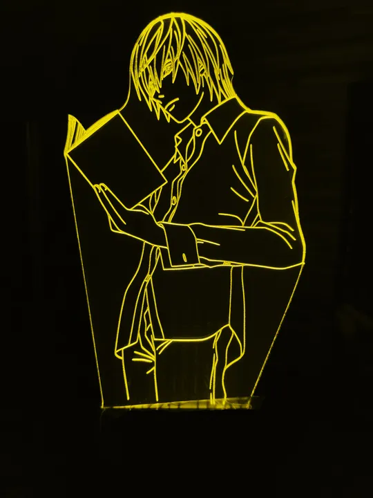 Акриловий світильник-нічник Зошит Смерті Лайт 2 жовтий tty-n000845 Ціна