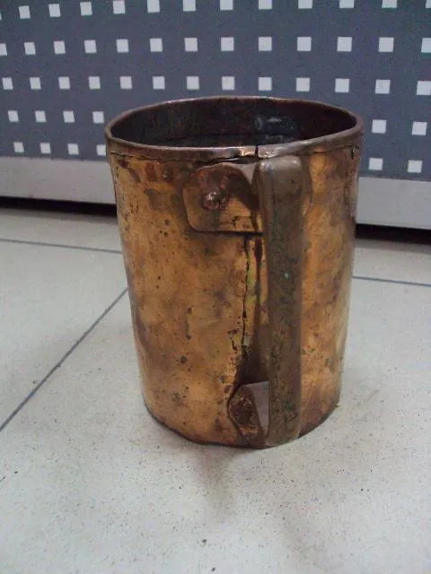 Кружка медь высота 15 см, диаметр 11,2 см (№1264) №11393 Характеристики