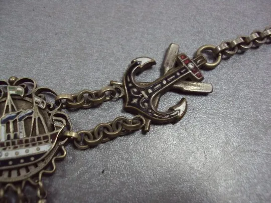 шатлен цепочка для карманных часов парусник корабль №216 Інтернет-аукціон