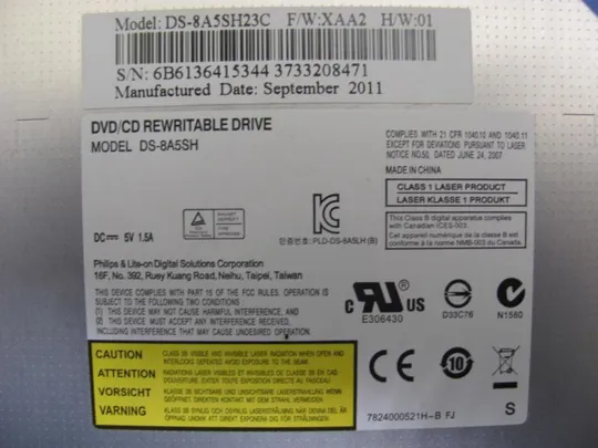 №325-5 DVD-привод DS-8A5SH для ASUS X73S оригінал Продаж