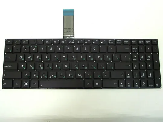 Клавиатура для ASUS X550DP, X550EA, X550VC, X552, X552L (RU Black без рамки, контакты сзади!) З аукціону