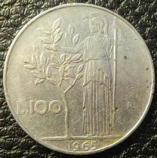 фото, 100 лір 1965 Італія