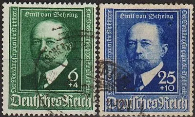 фото, 1940 - Рейх - Еміль Беринг Mi.760-61 _6,0 € _гаш