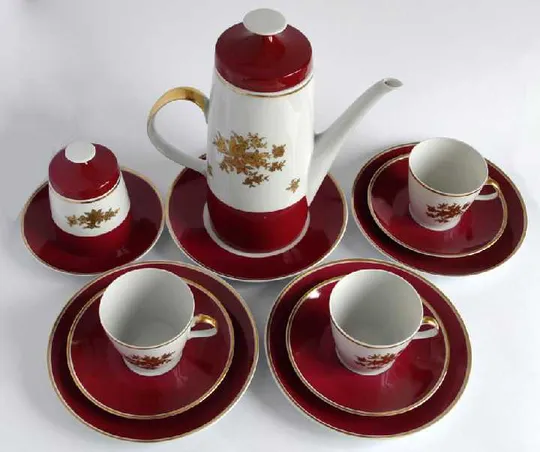 Купити Чайно/кавовий сервіз порцеляна позолота 1960-ті НДР