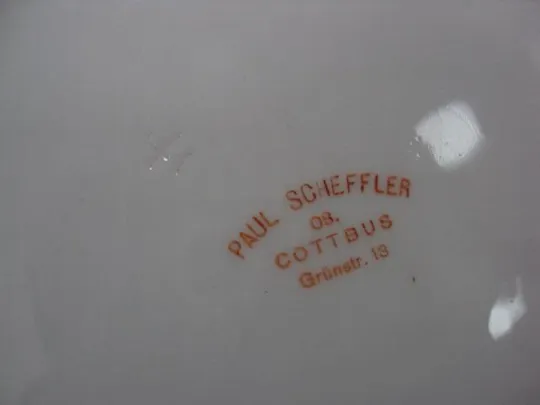 Супница Германия фарфор Paul Scheffler 08. Cottbus Grunstr целая диаметр 24 см высота 17,5 см №10712 Продаж