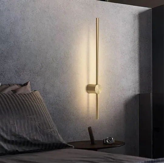 Бра настенное LED WJ014/600-ab-k Латунь 10х6х60 см. Ціна