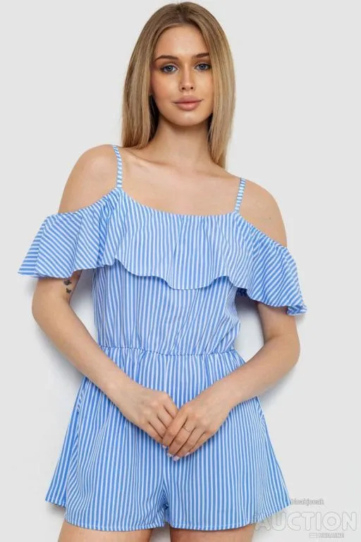Комбинезон женский в полоску, цвет сине-белый, 230R83-5 Ціна