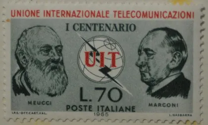 фото, Италия UIT Радио Маркони 1965 MNH