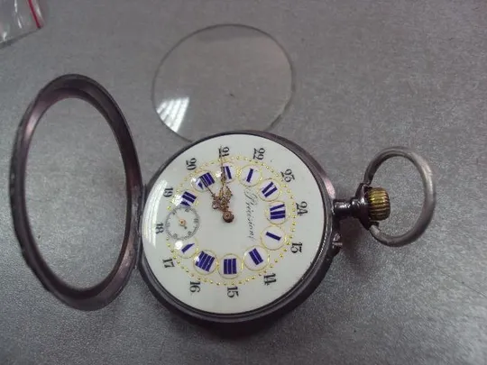 Купити часы карманные Precision серебро 800 проба cylindre 10 rubis №3028