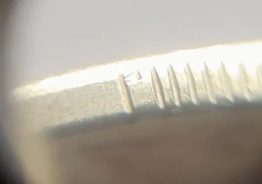 (8189) 25 копійок 2014 викрошка на гурті у сегменті на 7 год. (25 копеек 2014 брак гурта) Продаж