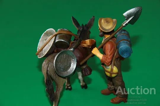 ковбой старатель золотошукач SCHLEICH 90-100мм ФРГ З аукціону