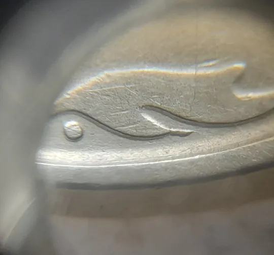 Купити (7350) 50 копійок 1992 1АГм брак XXXL (викрошка на реверсі) + розкол (50 копеек 1992 1АГм трапеція трапеция)