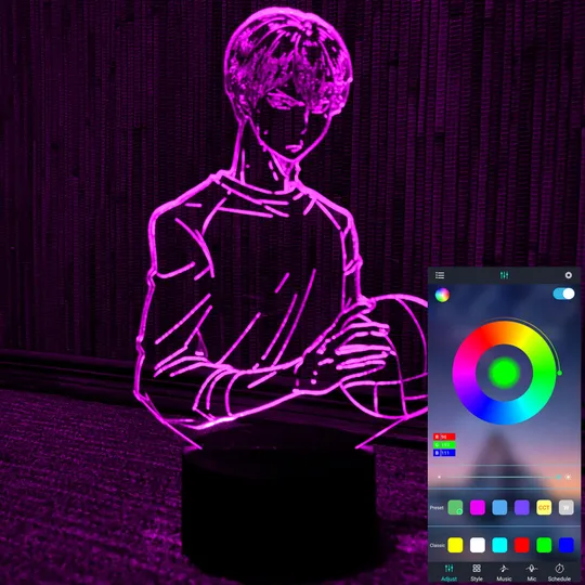 Акриловий світильник-нічник керування з телефона Тобіо Кагеяма tty-n001667 Ціна