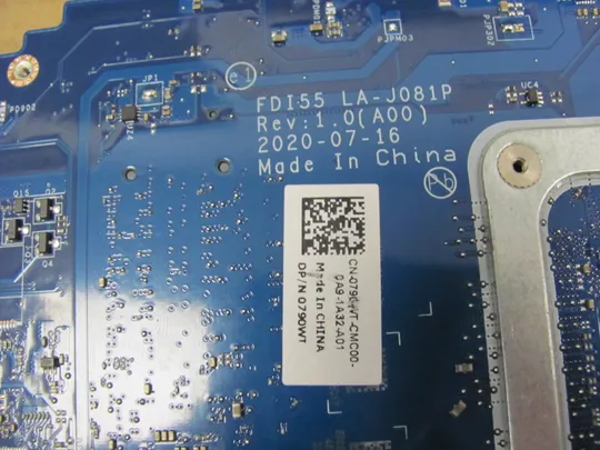 819-15 материнська плата FDI55 LA-J081P 0790WT SRG0S  i3-1005G1  для Dell Inspiron / vostro 15 3000 3501 3593 оригінал в Україні