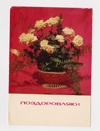 фото, ПОЗДОРОВЛЯЮ - ПОЗДРАВЛЯЮ = 1972 г. = КРОПИВНИЦКИЙ = чистая = тираж 30 тыс.
