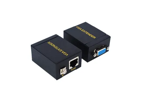 Перехідник обладнання VGA HD15 M/F 60.0m Lucom (62.09.8096) (1xRJ45) 1080p metal cat.5e/6 Ціна