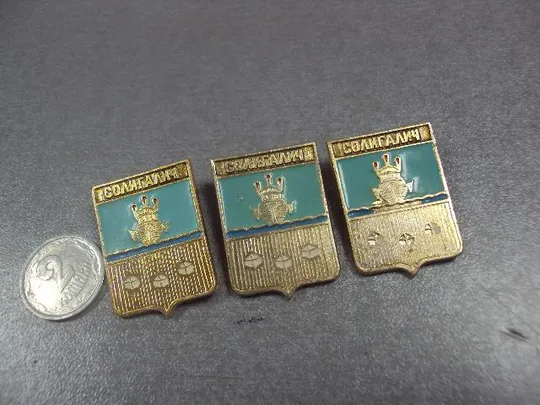 знак герб солигалич лот 5 шт №12121 Ціна