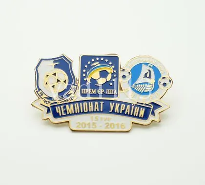 фото, Футбол значок Черноморец Одесса - Днепр Днепропетровск  Премьер-Лига  2015-2016