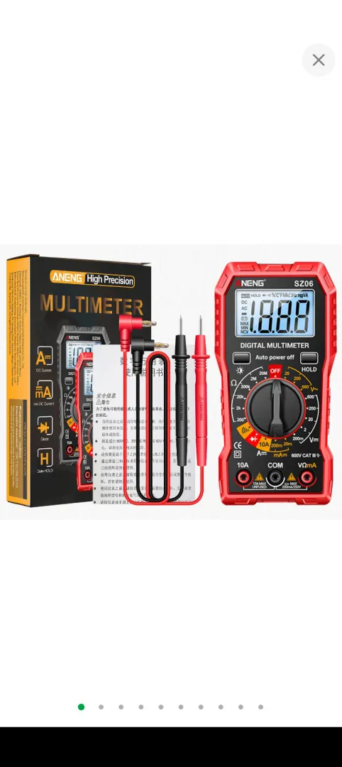 Портативний цифровий мультиметр тестер Aneng SZ06 Ціна
