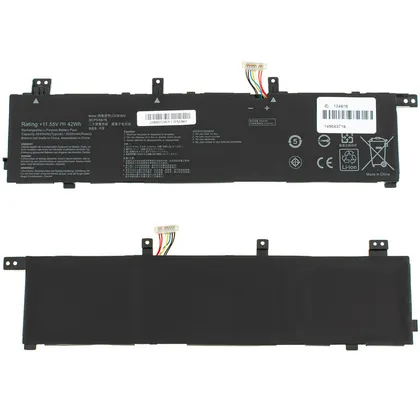 фото, Батарея для ноутбука ASUS C31N1843 (VivoBook S14: S432FA) 11.55V 42Wh Black