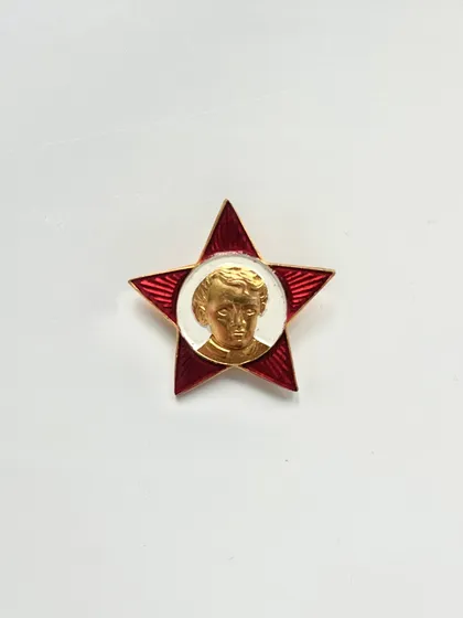 фото, Значок "Октябрята", значок радянської епохи з портретом Леніна