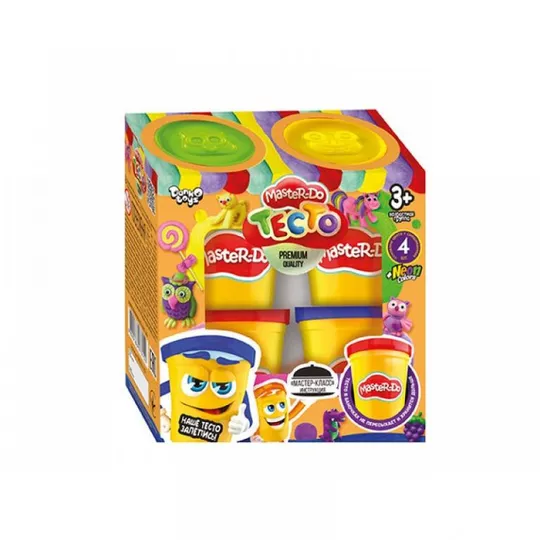 Тесто для лепки Danko Toys Master Do ДТ-TЛ-02-25 4 цвета Ціна