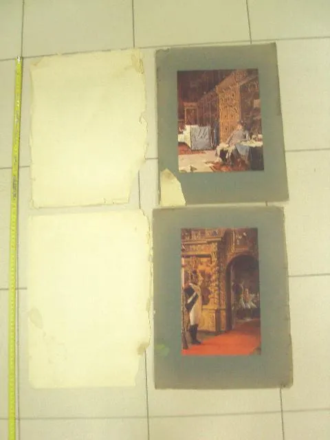 литографии верещагин дурные вести из франции, маршал в монастыре  лот 2 шт №8348 Ціна