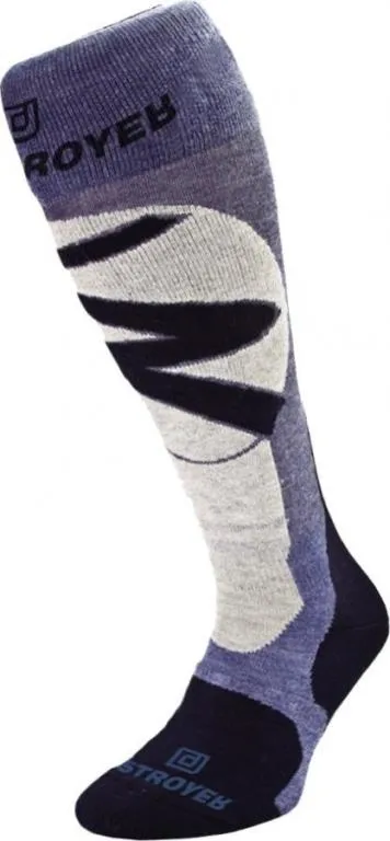 Носки Destroyer Ski / Snowboard Голубой / Св. серый / Черный 38-40 Ціна