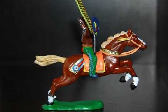 индеец ГДР №072 СИДЯЩИЙ БЫК  на коне №304 ТОЧНЫЕ КОПИИ З аукціону